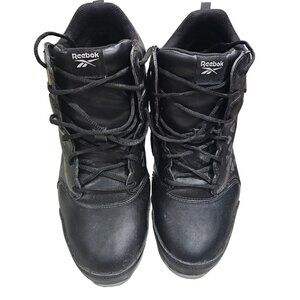 Reebok Mens 12M Waterproof Black Leather Work Boots
